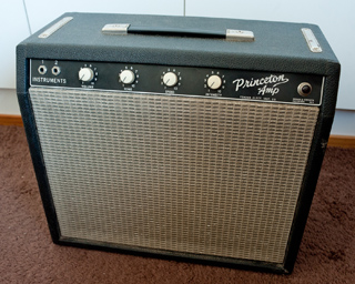 Fender "Blackface White Knob" Princeton Amp, 1963